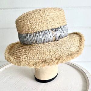 TRACY WATTS BROOKLYN 100% Raffia Hat - O/S